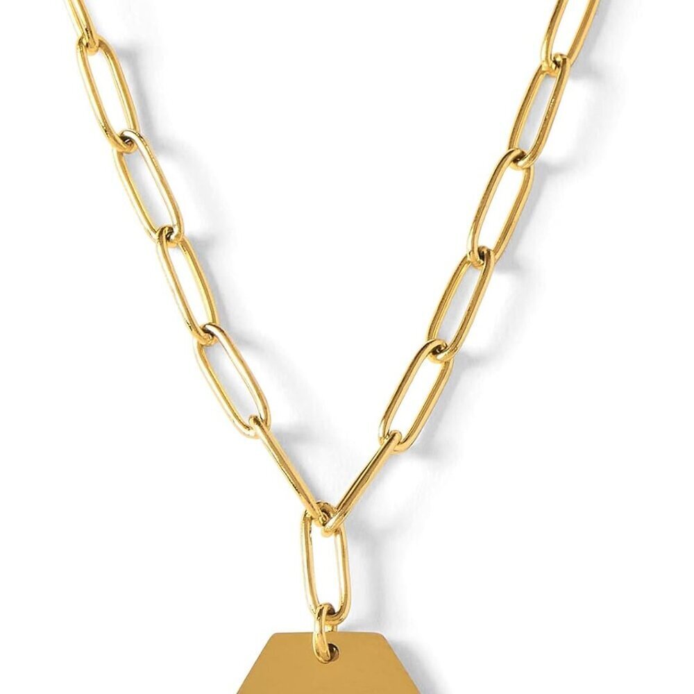 Kappa Kappa Gamma Gold Plated Paperclip Necklace 18 Inch Sorority Gift Women